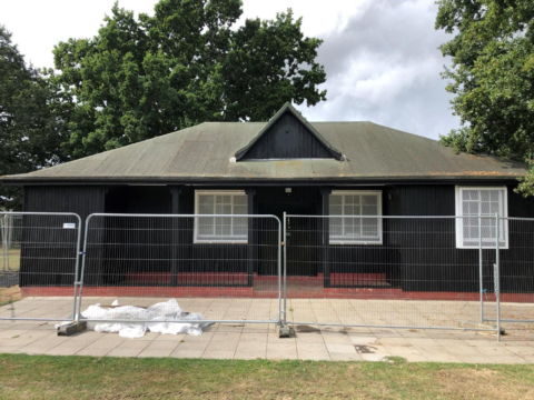 Improvement works at the Memorial Pavilion - Safety Fencing